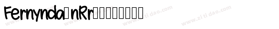 Fernynda-nRr24字体转换