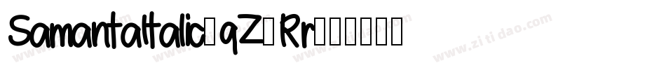 SamantaItalic-qZ0Rr字体转换