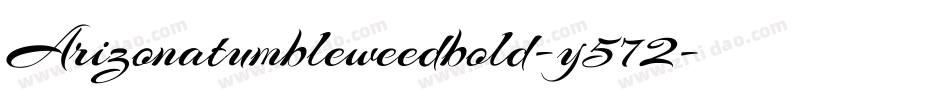 Arizonatumbleweedbold-y572字体转换