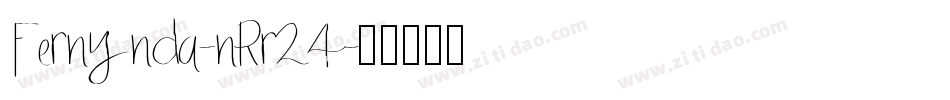 Fernynda-nRr24字体转换