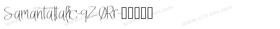 SamantaItalic-qZ0Rr字体转换
