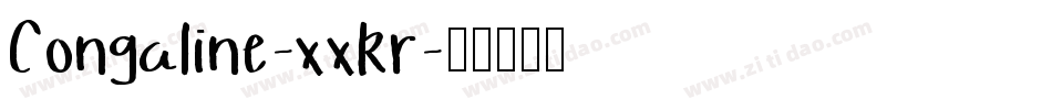 Congaline-xxRr字体转换