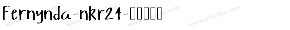 Fernynda-nRr24字体转换