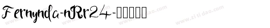Fernynda-nRr24字体转换