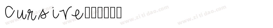 Cursive字体转换