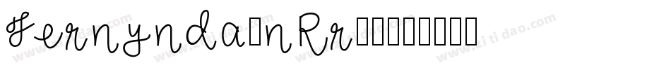 Fernynda-nRr24字体转换