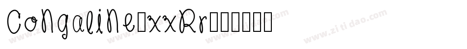 Congaline-xxRr字体转换