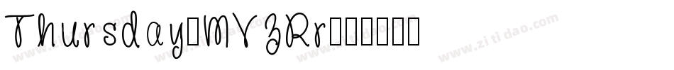 Thursday-MVZRr字体转换