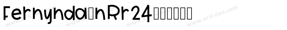 Fernynda-nRr24字体转换