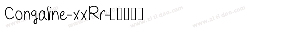 Congaline-xxRr字体转换