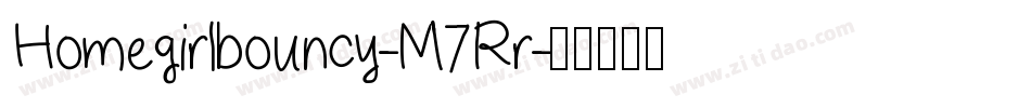 Homegirlbouncy-M7Rr字体转换