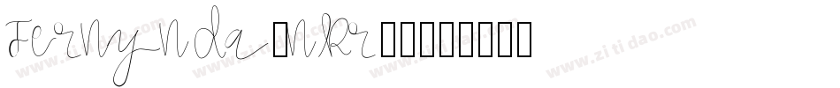 Fernynda-nRr24字体转换