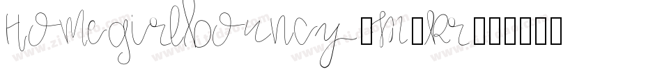 Homegirlbouncy-M7Rr字体转换