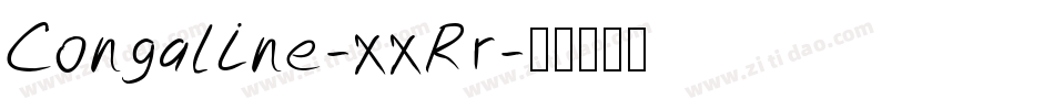 Congaline-xxRr字体转换