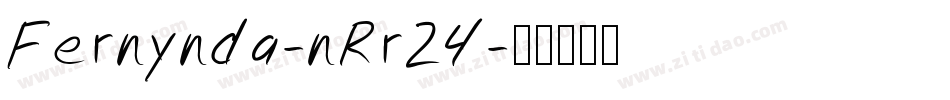Fernynda-nRr24字体转换