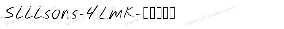 Siiisons-4LmK字体转换