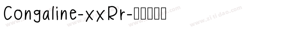 Congaline-xxRr字体转换