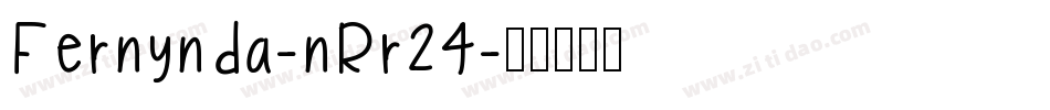 Fernynda-nRr24字体转换
