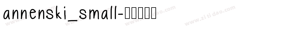 annenski_small字体转换 annenski_small字体转换