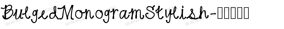 BulgedMonogramStylish字体转换