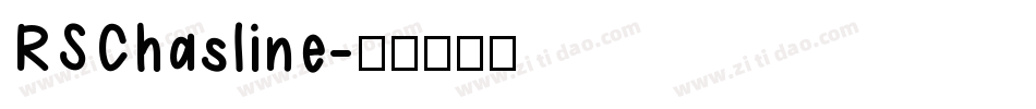 RSChasline字体转换
