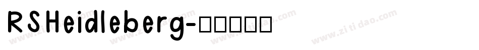 RSHeidleberg字体转换