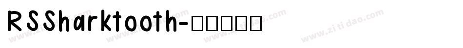 RSSharktooth字体转换
