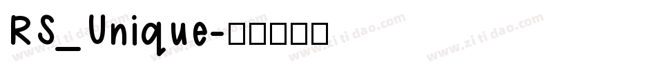 RS_Unique字体转换