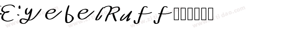 EyebelRuff字体转换