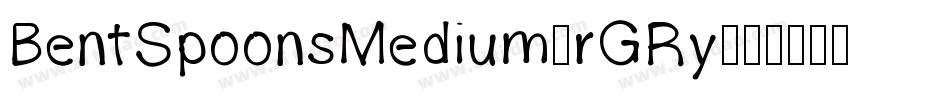 BentSpoonsMedium-rGRy字体转换