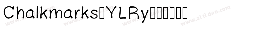 Chalkmarks-YLRy字体转换