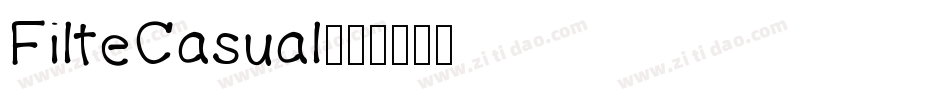 FilteCasual字体转换