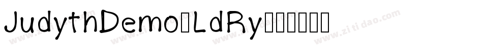 JudythDemo-LdRy字体转换