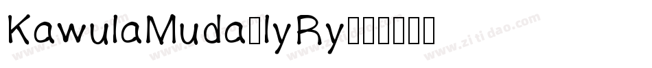 KawulaMuda-lyRy字体转换