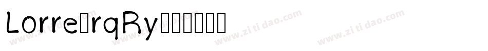 Lorre-rqRy字体转换