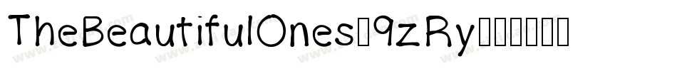 TheBeautifulOnes-9zRy字体转换
