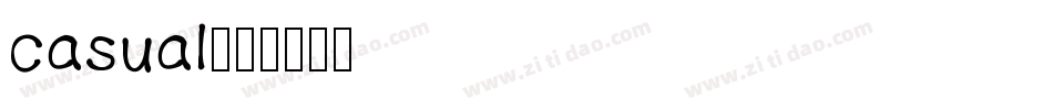 casual字体转换
