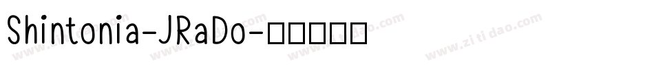 Shintonia-JRaDo字体转换
