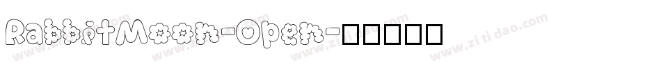 RabbitMoon-Open字体转换