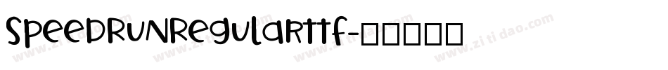 SpeedRunRegularttf字体转换