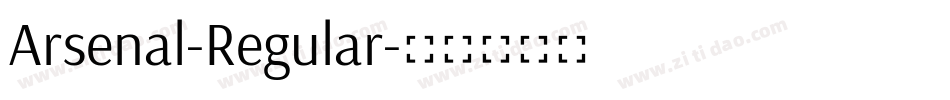 Arsenal-Regular字体转换