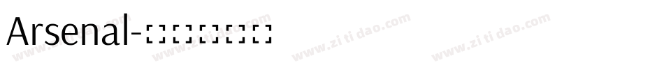 Arsenal字体转换