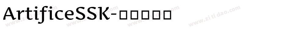 ArtificeSSK字体转换