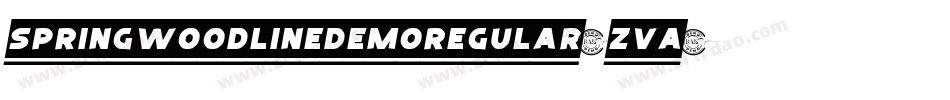 SpringwoodLineDemoRegular-ZvA8字体转换
