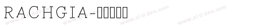 RACHGIA字体转换