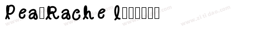 Pea-Rachel字体转换