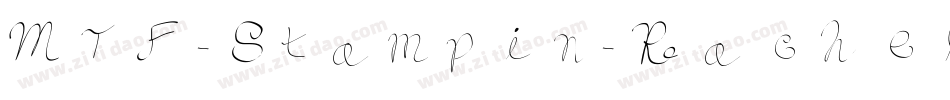 MTF-Stampin-Rachel字体转换