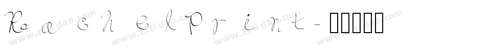 RachelPrint字体转换