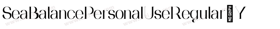 SeaBalancePersonalUseRegular-YzX7y字体转换