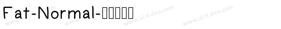 Fat-Normal字体转换